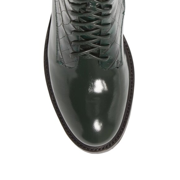 Jeffrey Campbell Green Lace-Up Leather Boot Size 8.5 - Picture 4 of 4